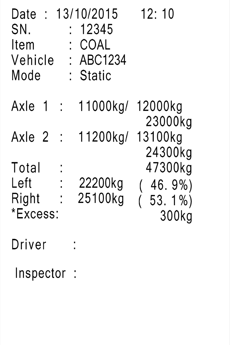 RWN-1 印字フォーマット1